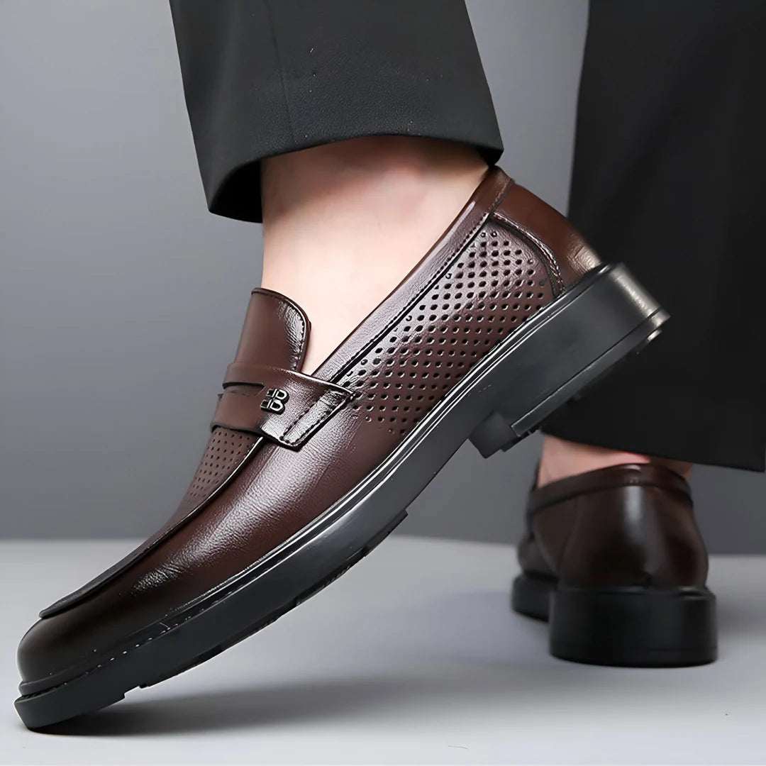 Alessio Aero‑Leather Loafers