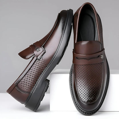 Alessio Aero‑Leather Loafers