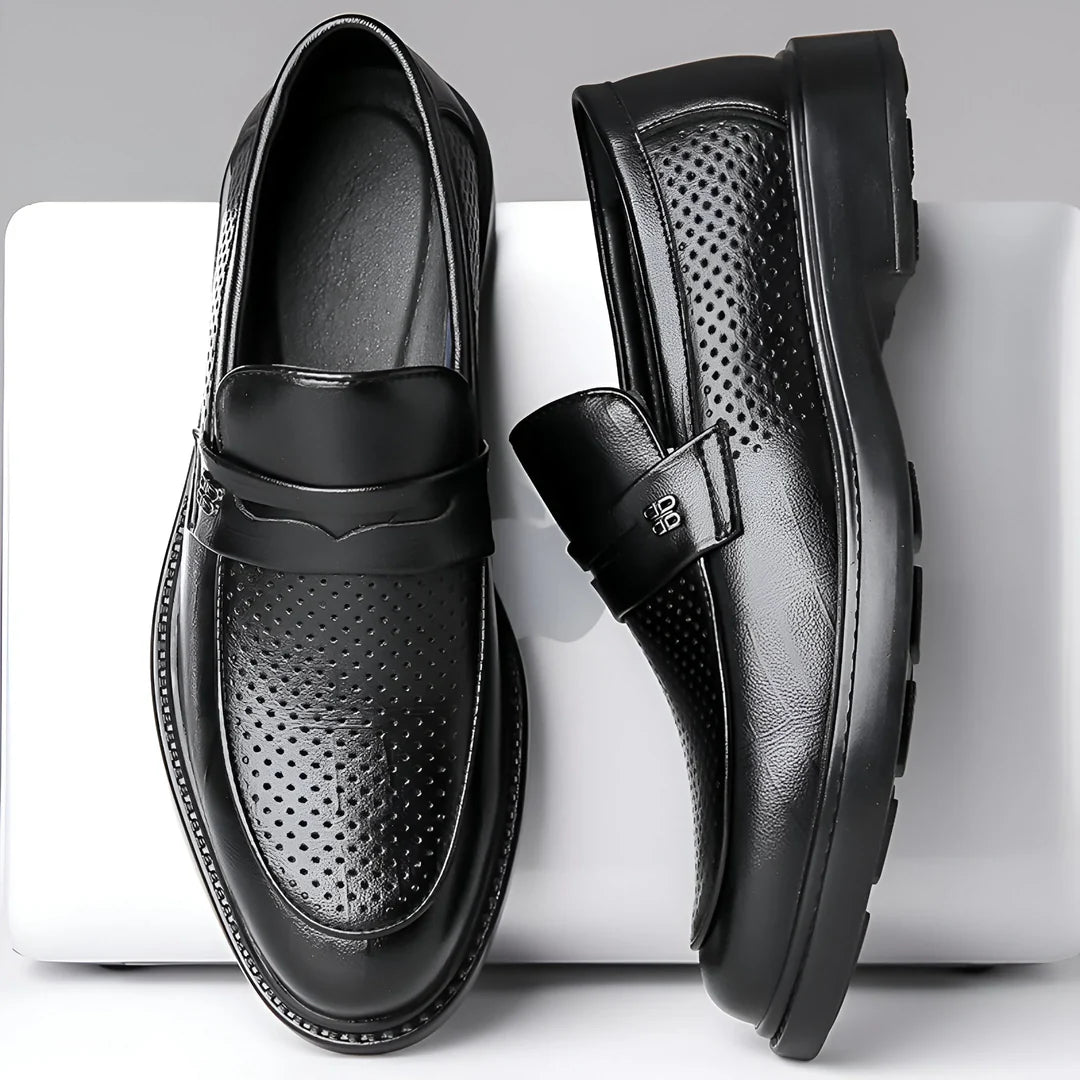 Alessio Aero‑Leather Loafers
